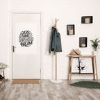 EVERYTHING STARTS WITH A DREAM Selbstklebendes Poster - Hochformat