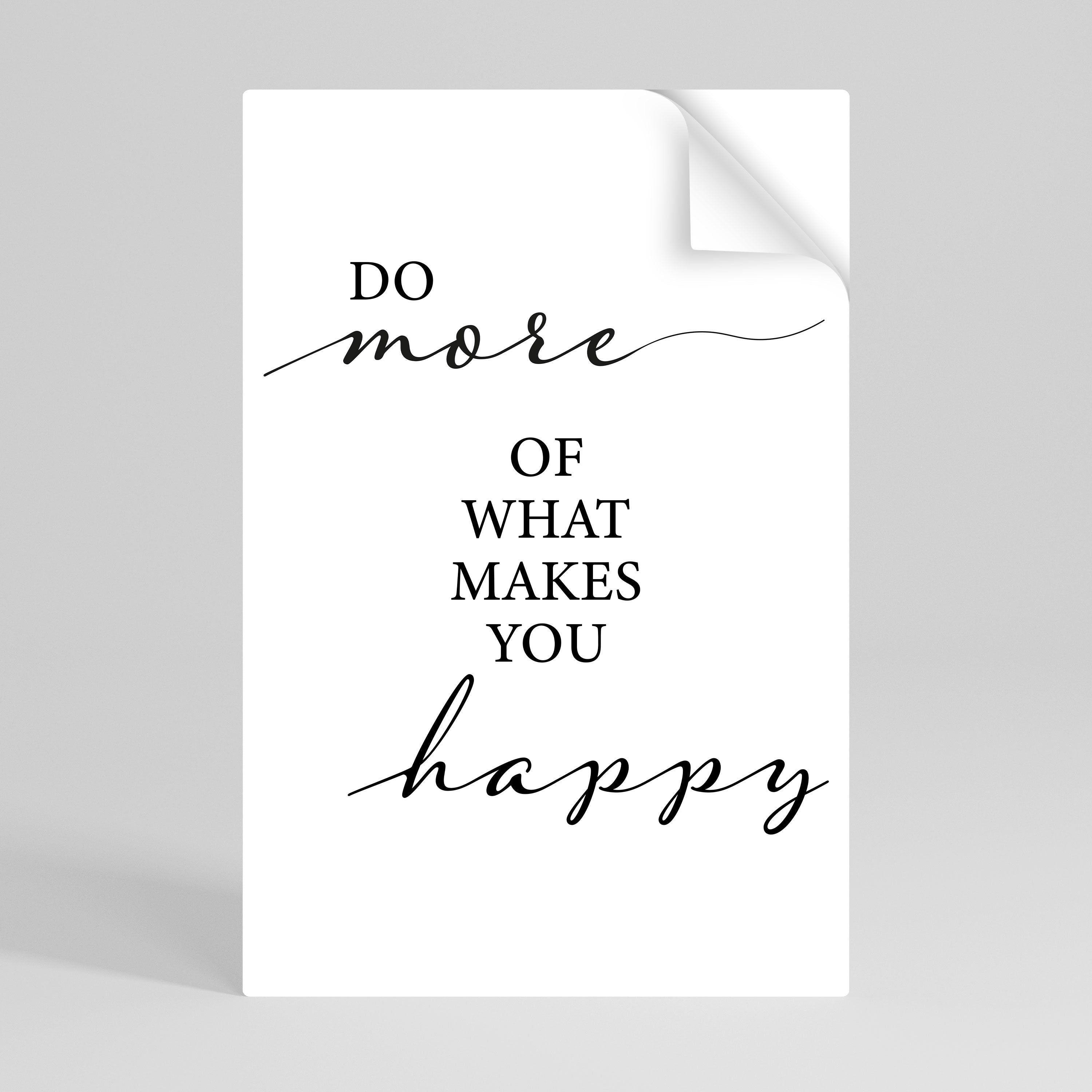 PURSUIT OF JOY Selbstklebendes Poster - Hochformat