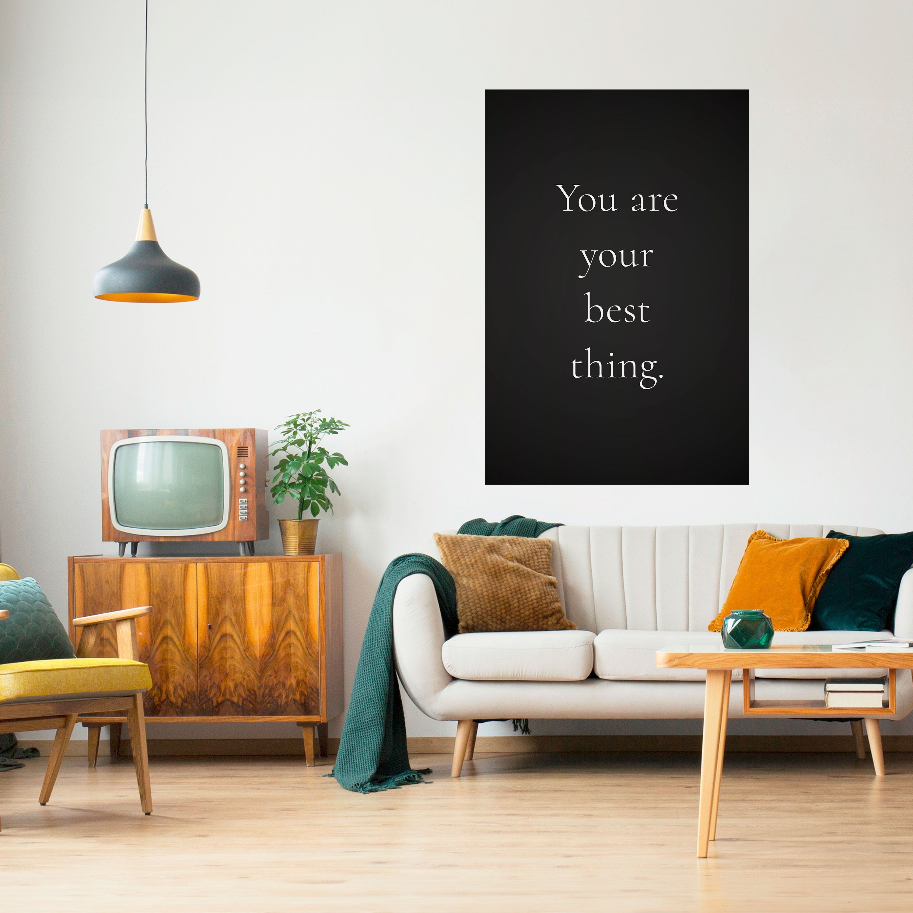 DU BIST DEIN BESTES DING Vertikales Poster zum Abziehen und Aufkleben