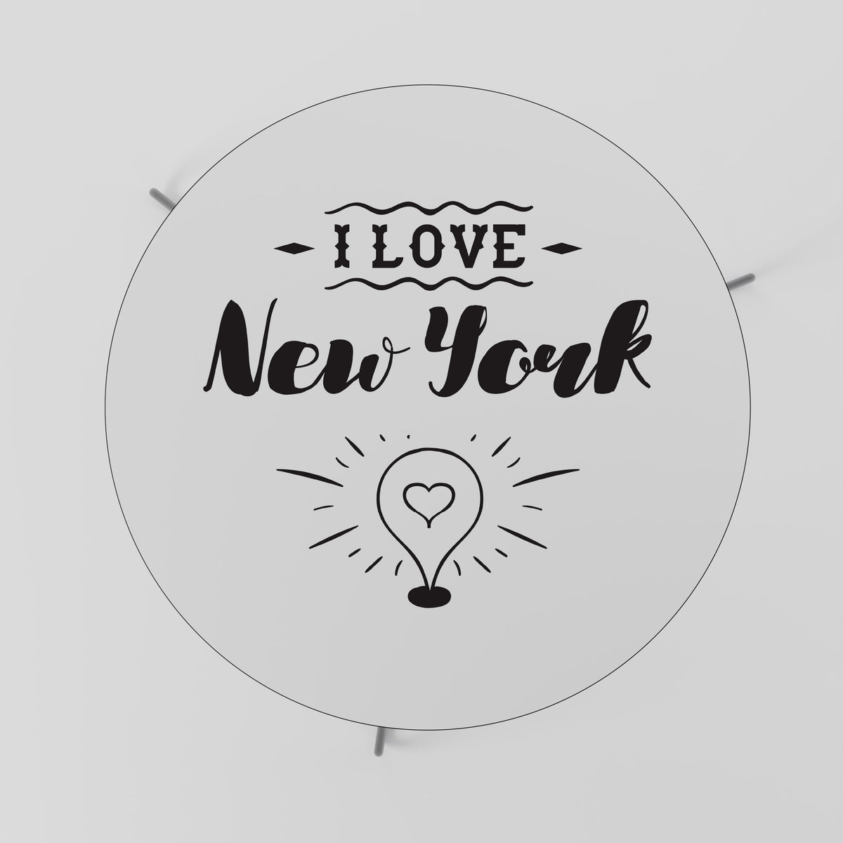 I LOVE NEW YORK Couchtisch