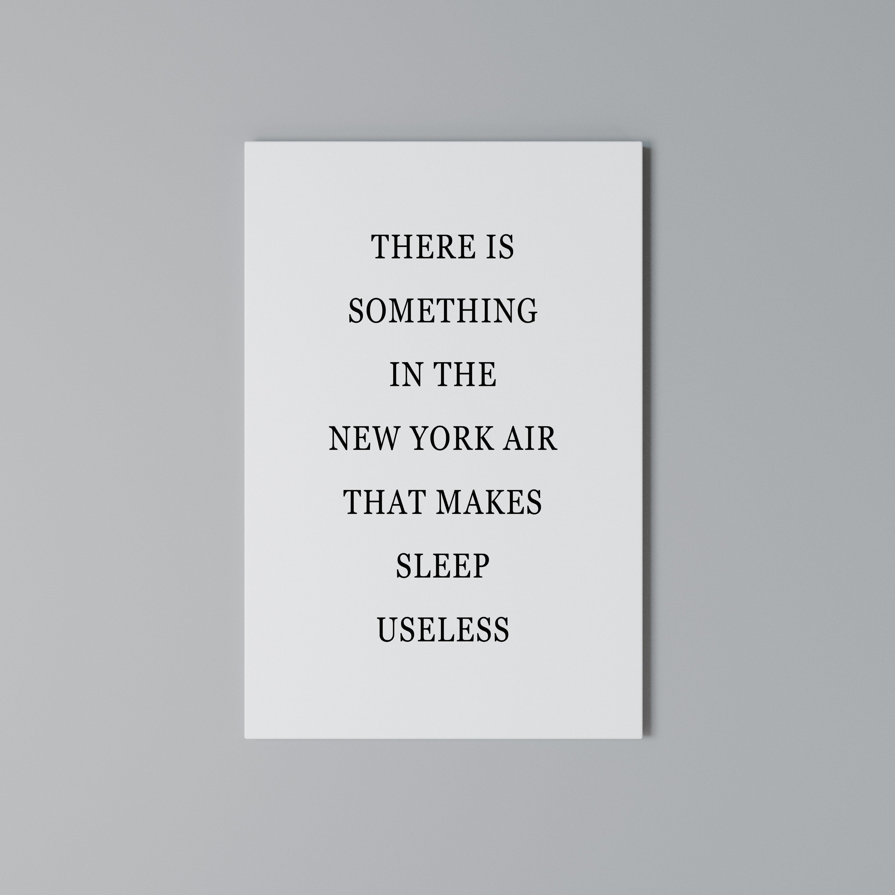 NEW YORK NIGHTS UNREST Vertical Canvas Print