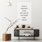 NEW YORK NIGHTS UNREST Selbstklebendes Poster - Hochformat