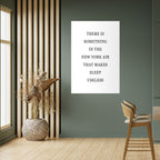 NEW YORK NIGHTS UNREST Selbstklebendes Poster - Hochformat