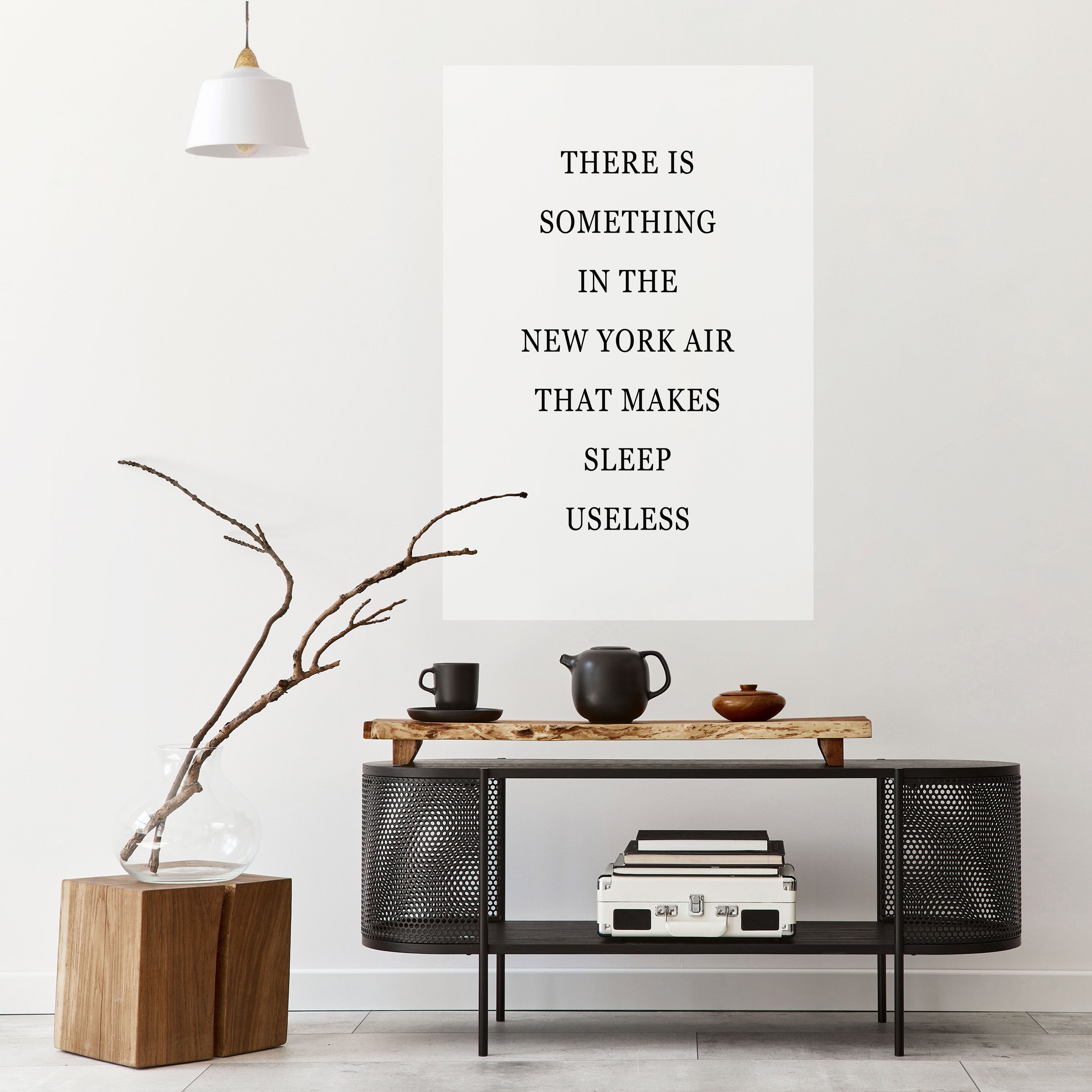 NEW YORK NIGHTS UNREST Vertikales Poster zum Abziehen und Aufkleben