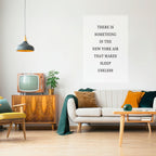 NEW YORK NIGHTS UNREST Selbstklebendes Poster - Hochformat