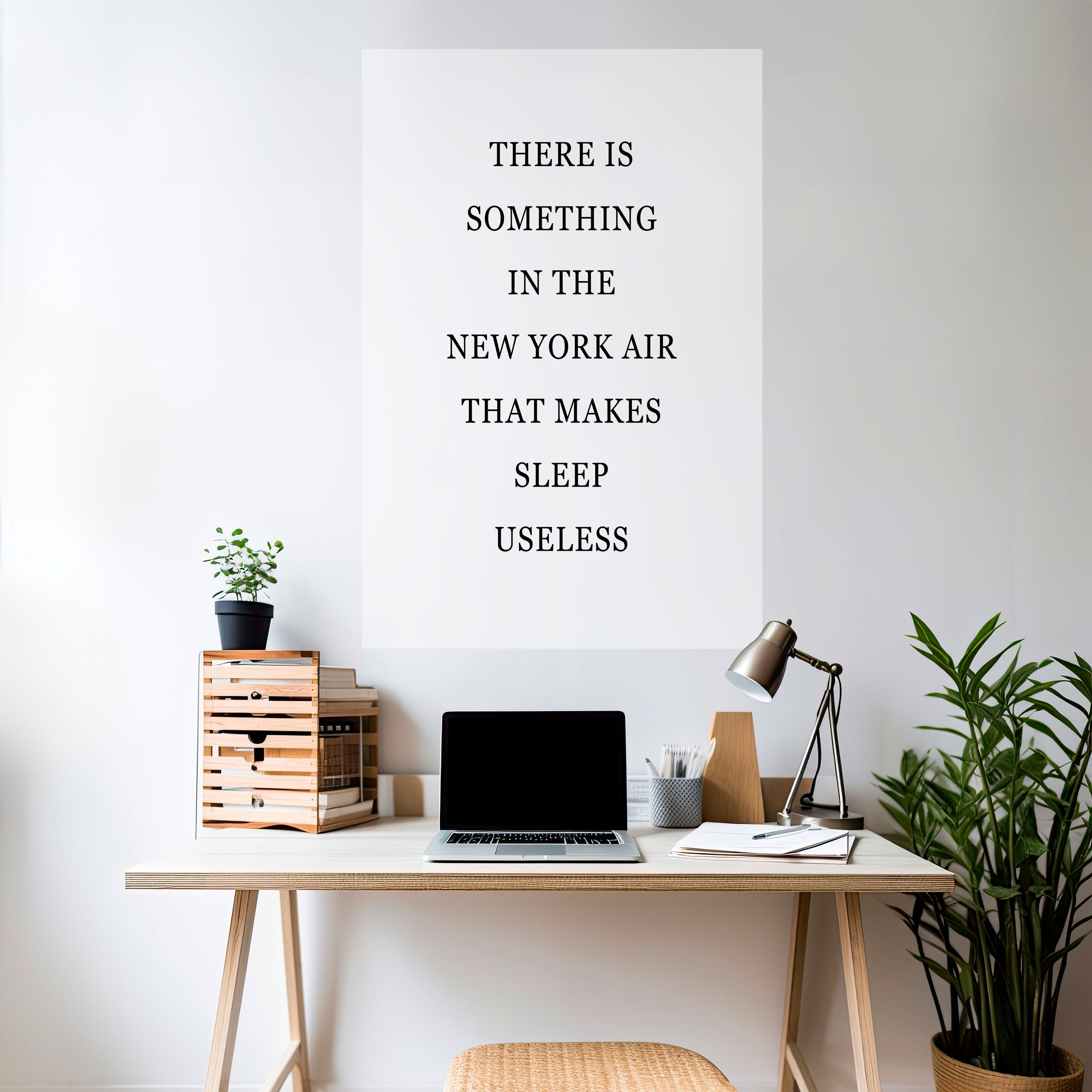 NEW YORK NIGHTS UNREST Vertikales Poster zum Abziehen und Aufkleben