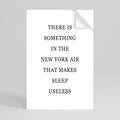 NEW YORK NIGHTS UNREST Selbstklebendes Poster - Hochformat