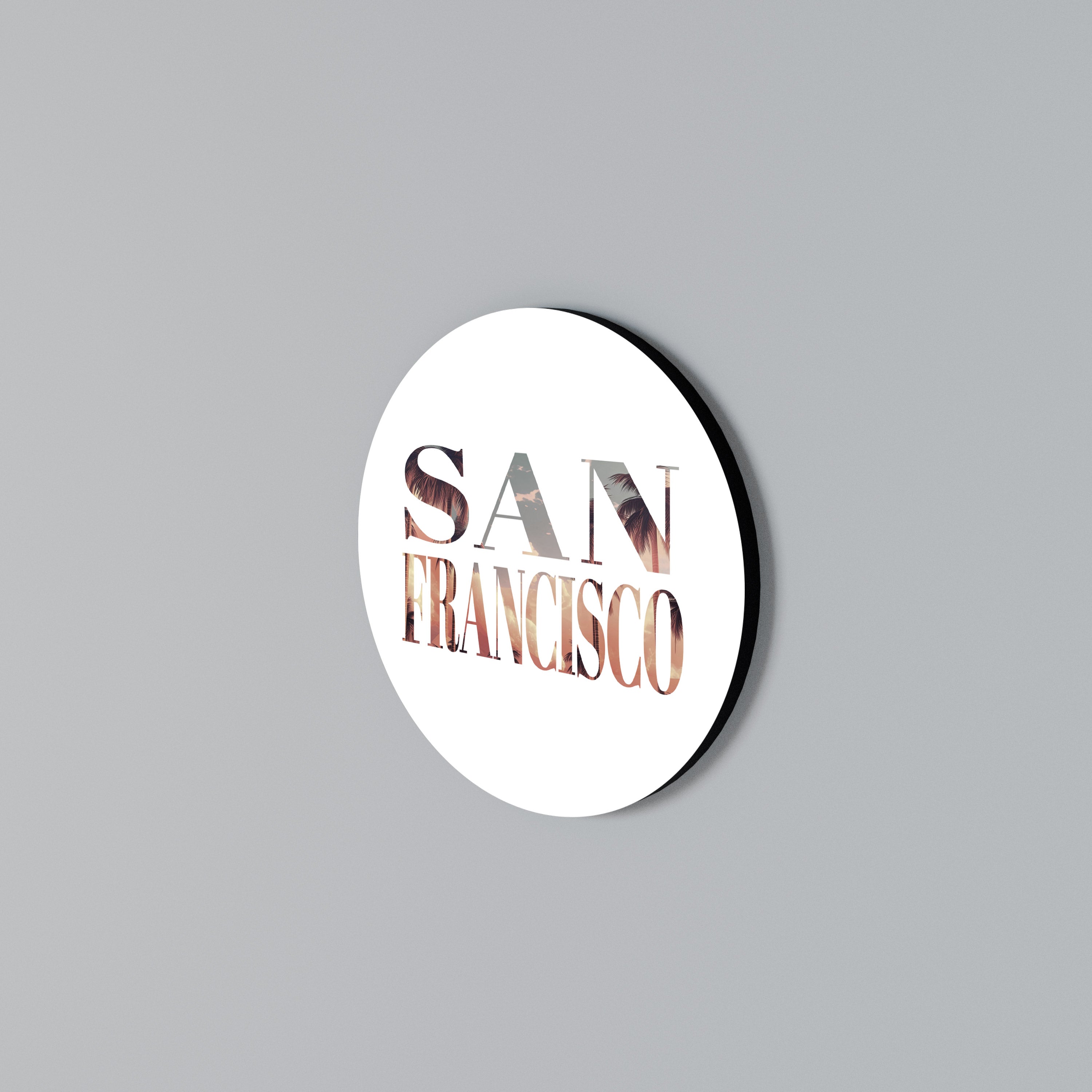 SAN FRANCISCO Rundes Wandbild