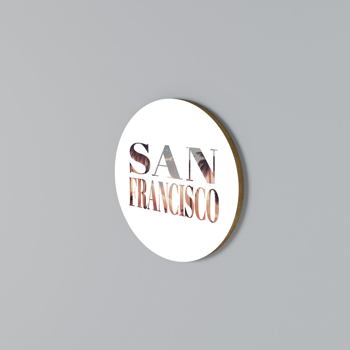 SAN FRANCISCO Rundes Wandbild