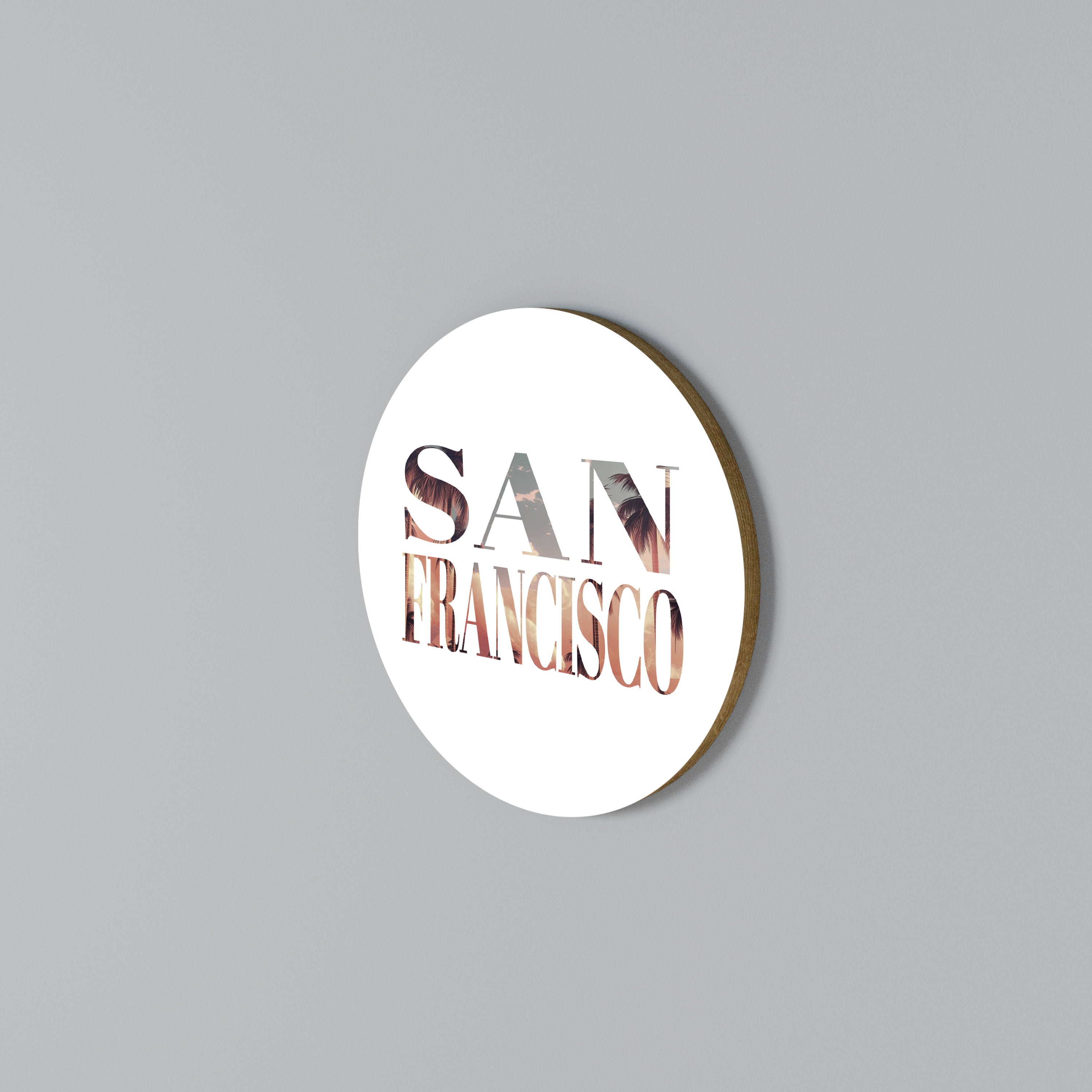 SAN FRANCISCO Rundes Wandbild