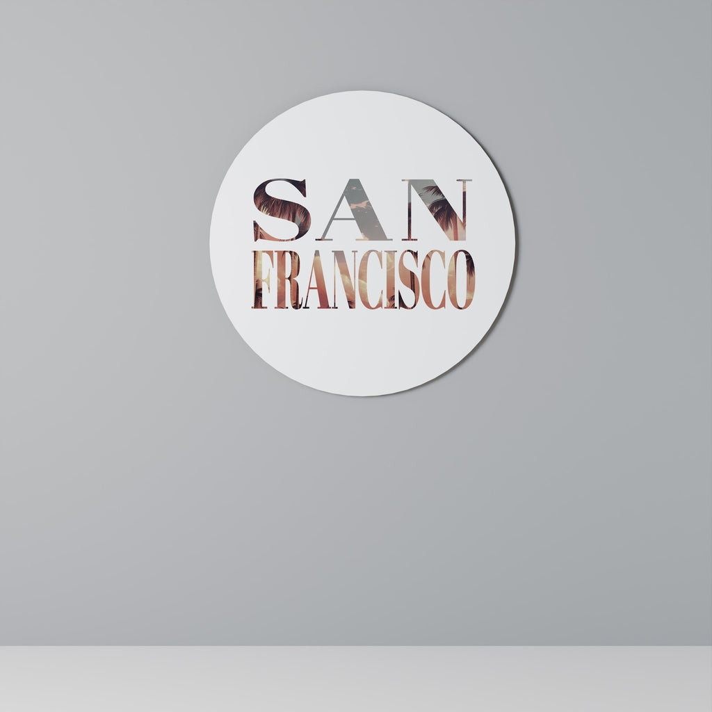 Runde Wandkunst SAN FRANCISCO