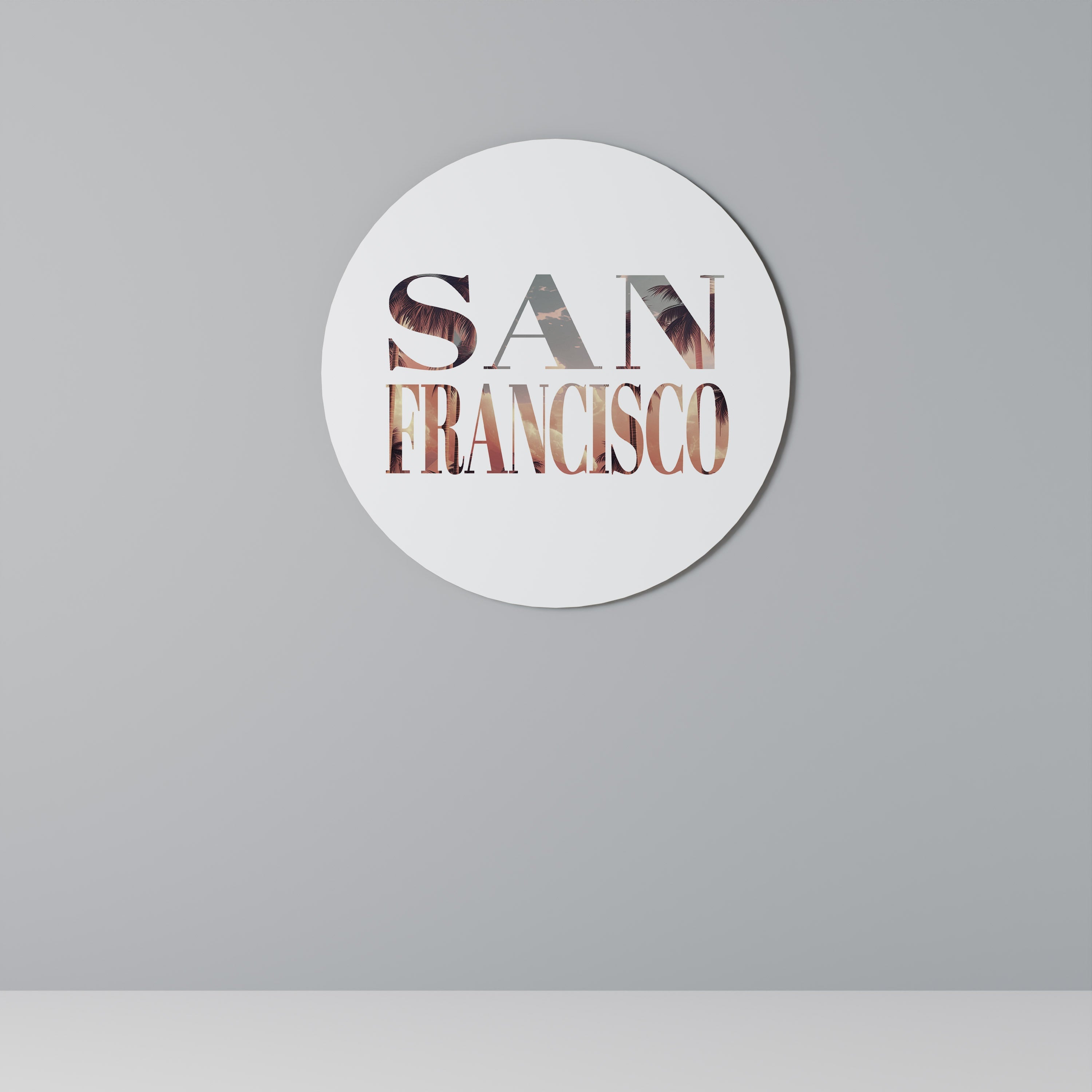 Runde Wandkunst SAN FRANCISCO