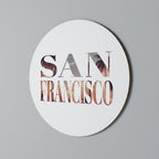 SAN FRANCISCO Runde Wanddekoration Ø 69 cm