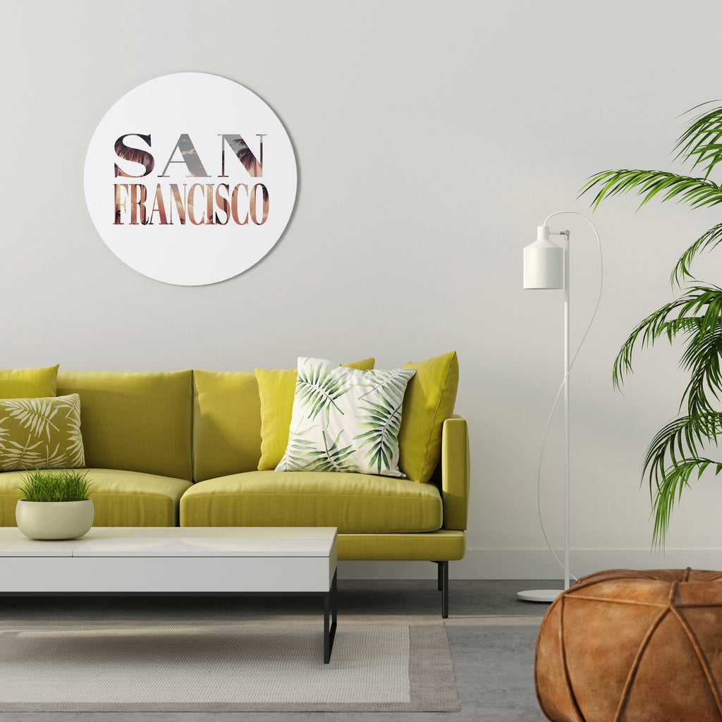 Runde Wandkunst SAN FRANCISCO