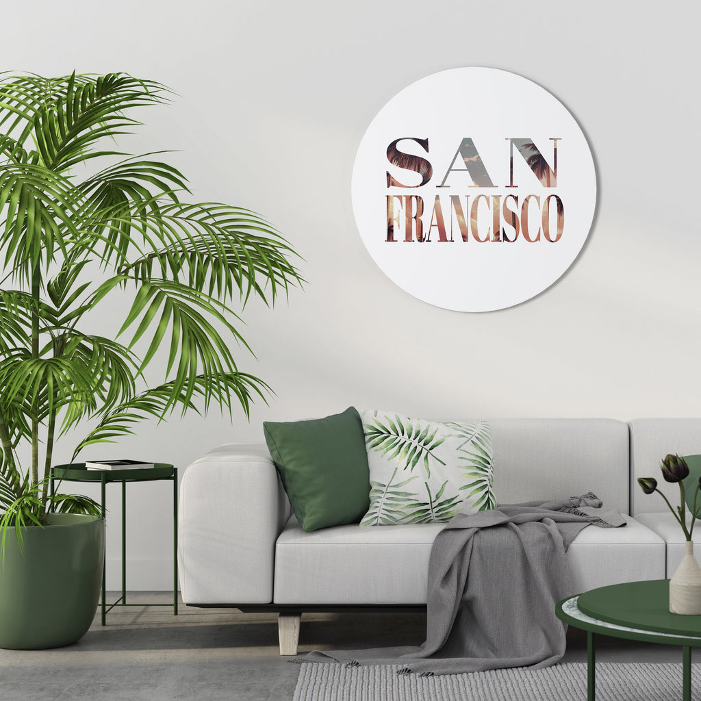 Runde Wandkunst SAN FRANCISCO