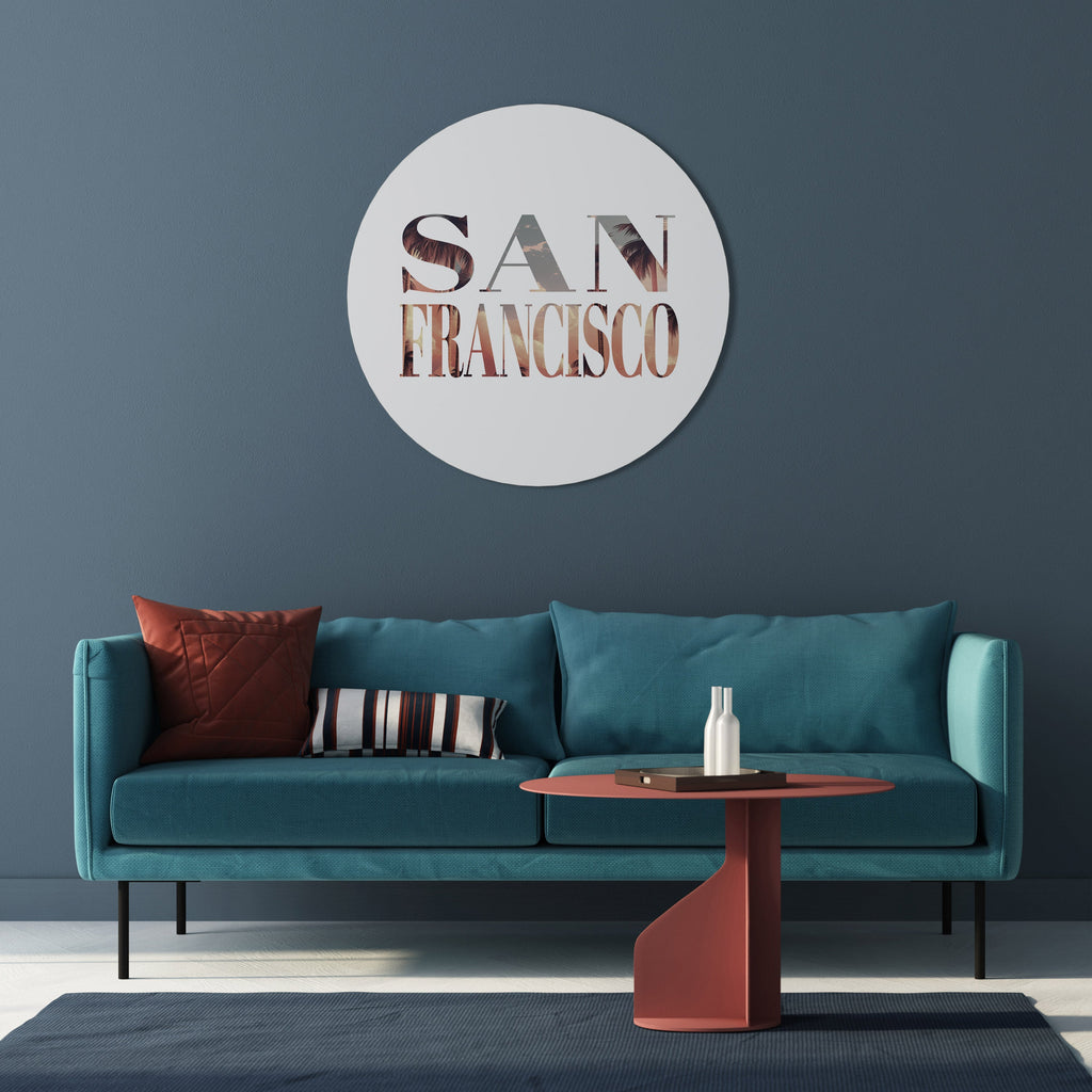 Runde Wandkunst SAN FRANCISCO