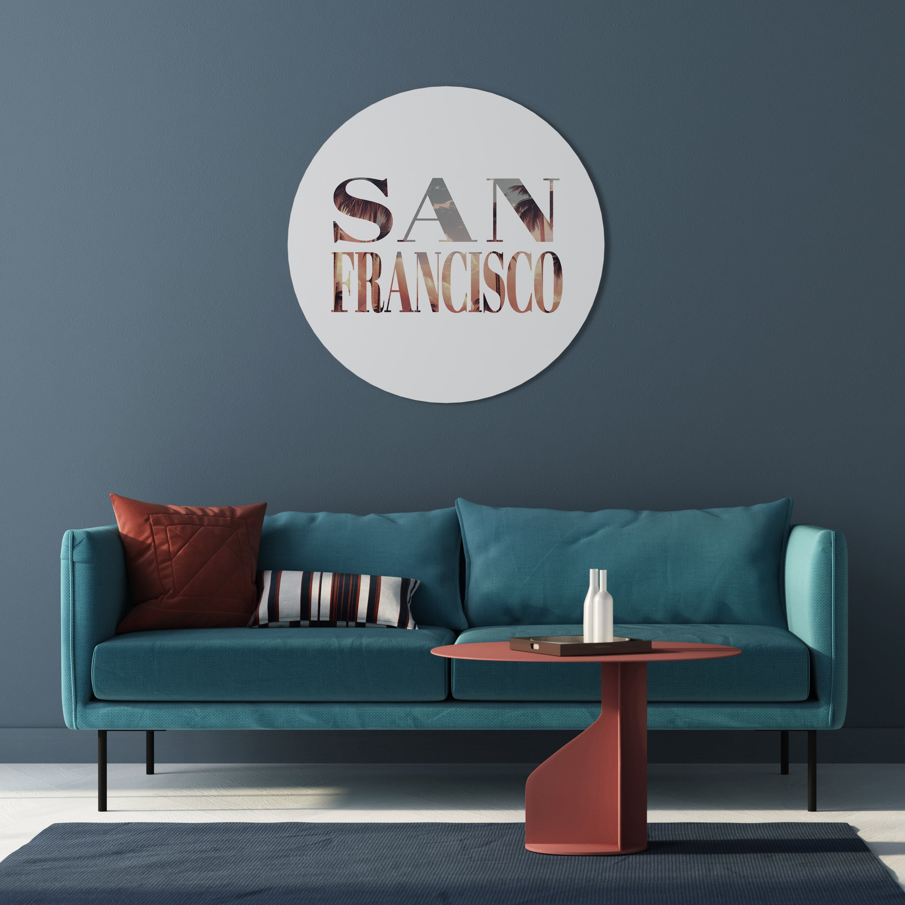 Runde Wandkunst SAN FRANCISCO