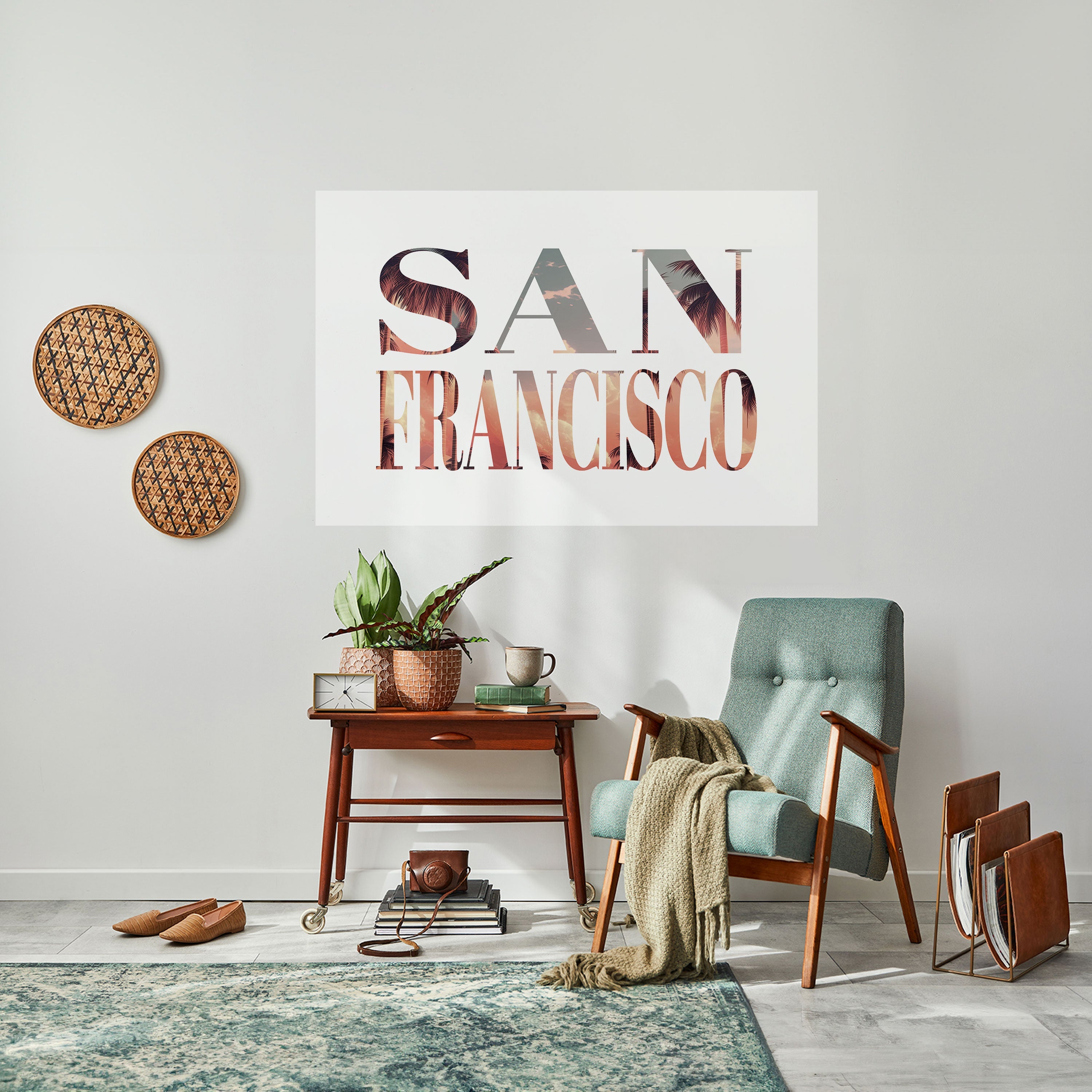 SAN FRANCISCO Horizontales Poster zum Abziehen und Aufkleben
