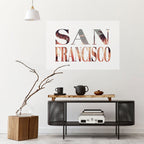 SAN FRANCISCO Selbstklebendes Horizontal-Poster