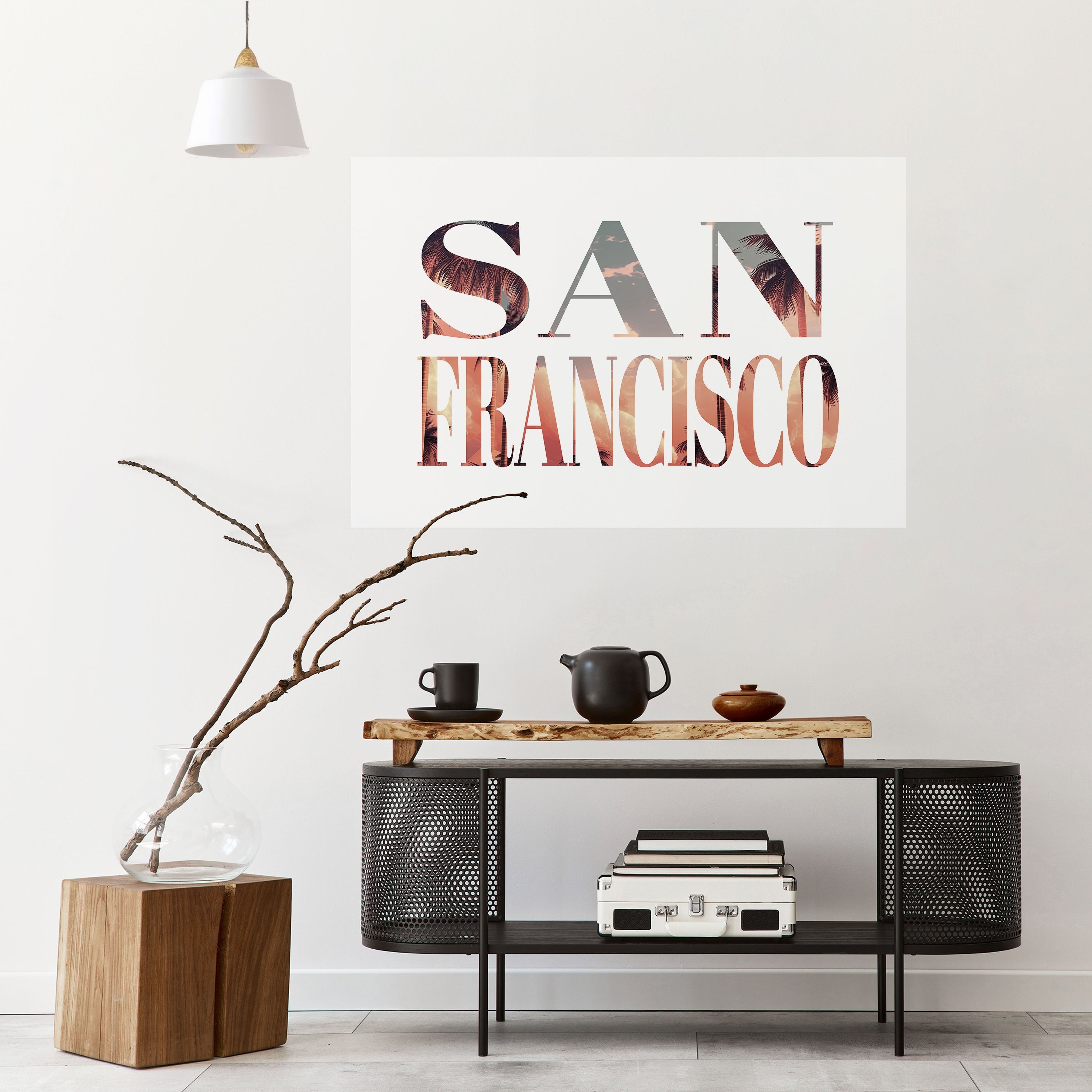 SAN FRANCISCO Horizontales Poster zum Abziehen und Aufkleben