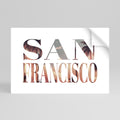 SAN FRANCISCO Selbstklebendes Horizontal-Poster