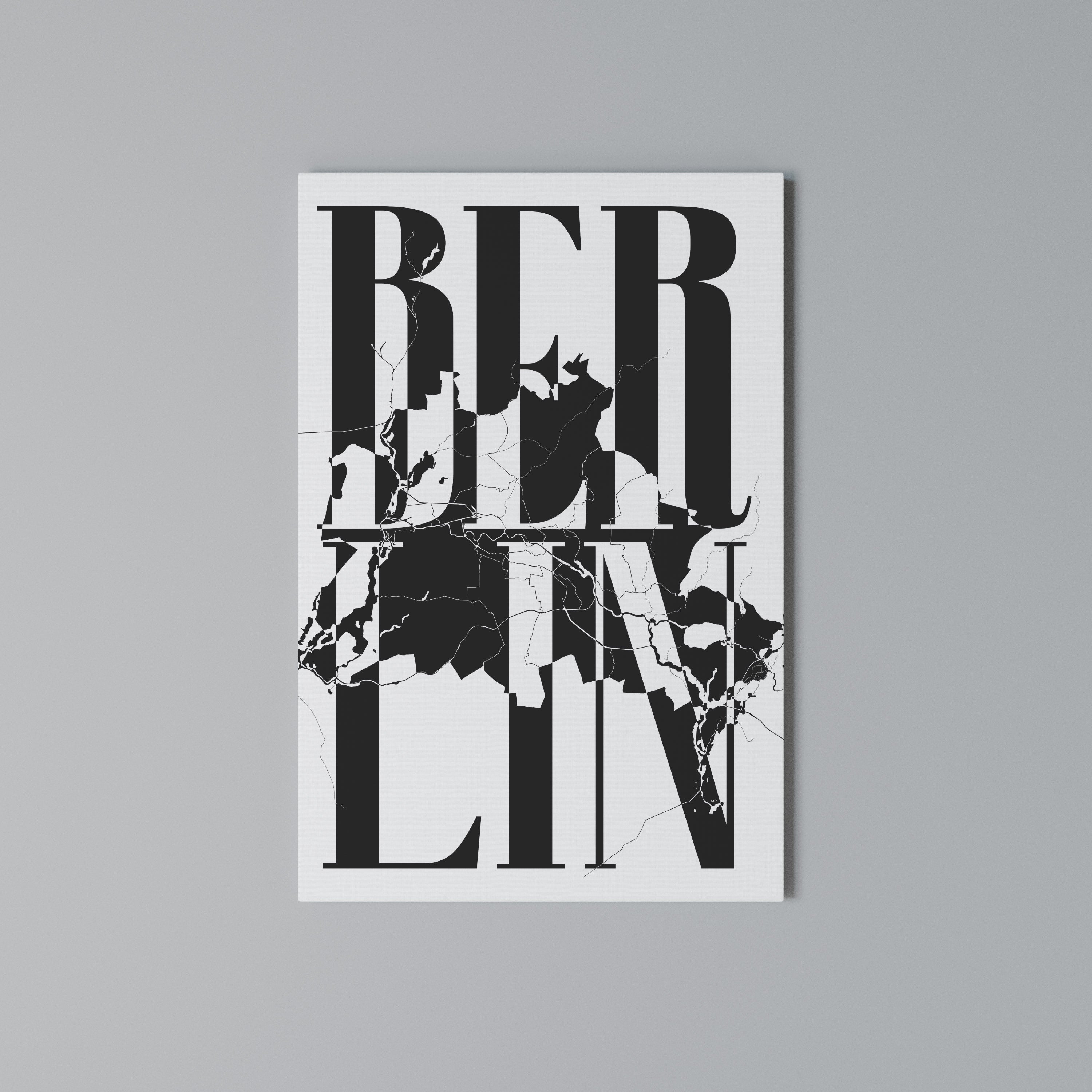 BOLD HORIZONS OF BERLIN Vertical Canvas Print