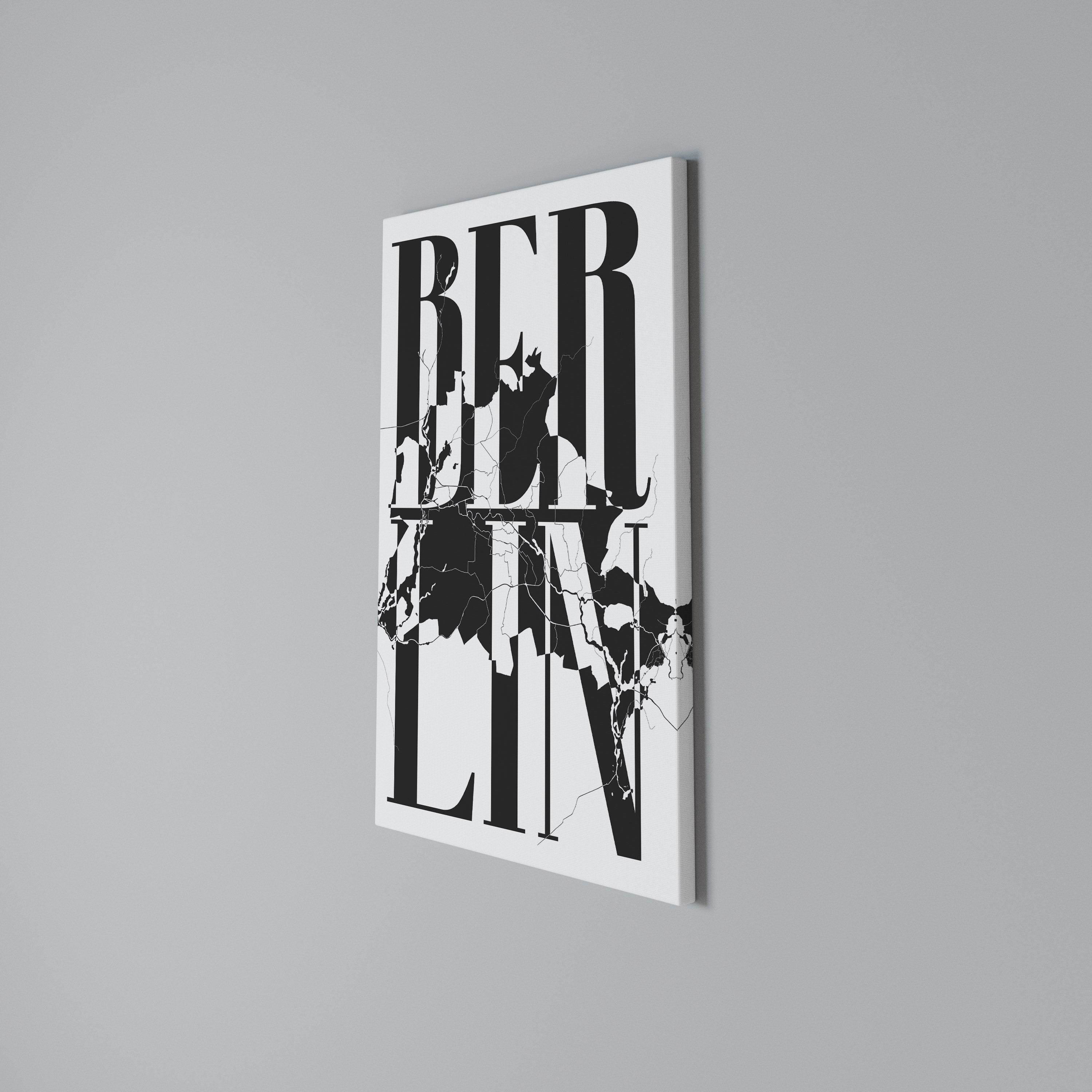 BOLD HORIZONS OF BERLIN Vertical Canvas Print