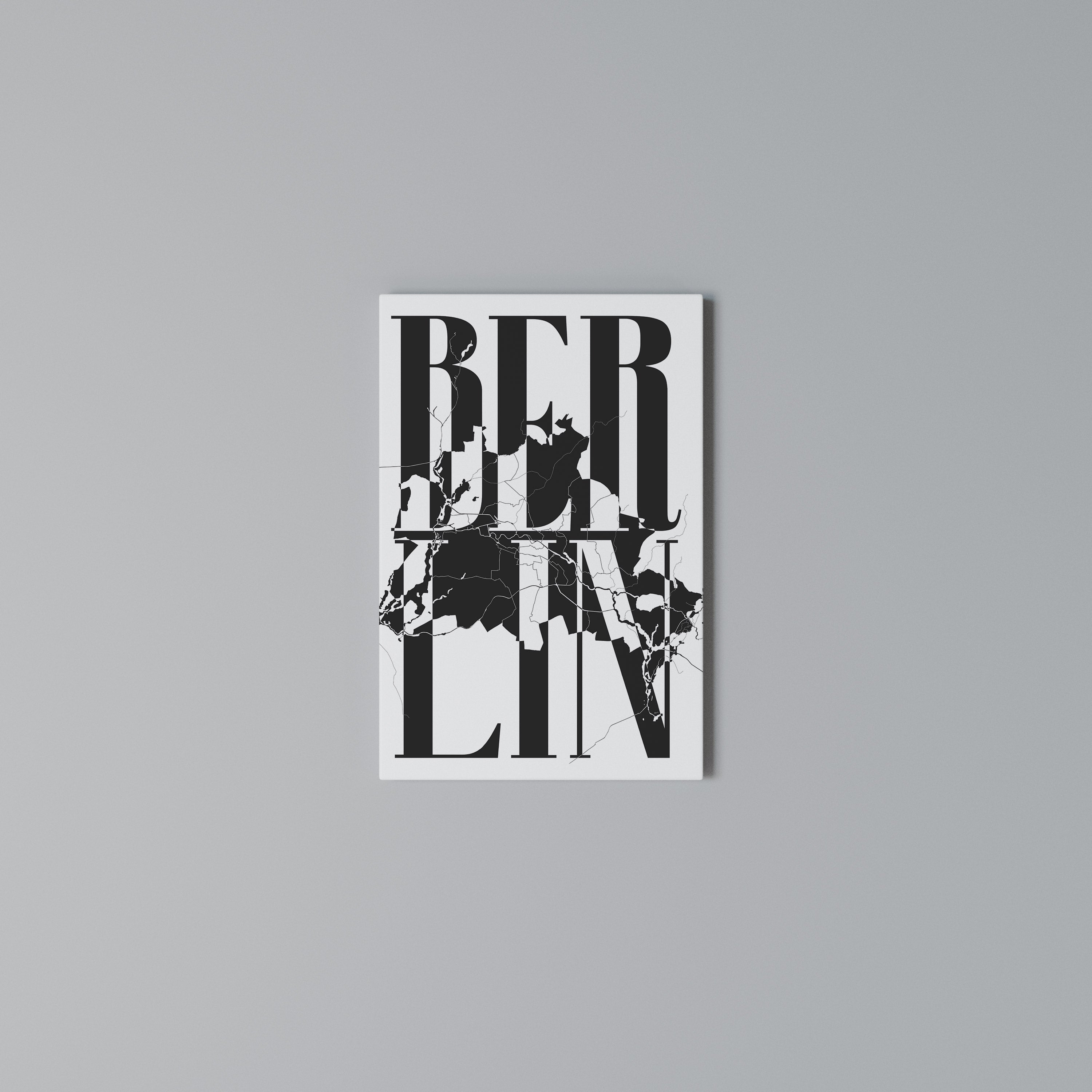 BOLD HORIZONS OF BERLIN Vertical Canvas Print