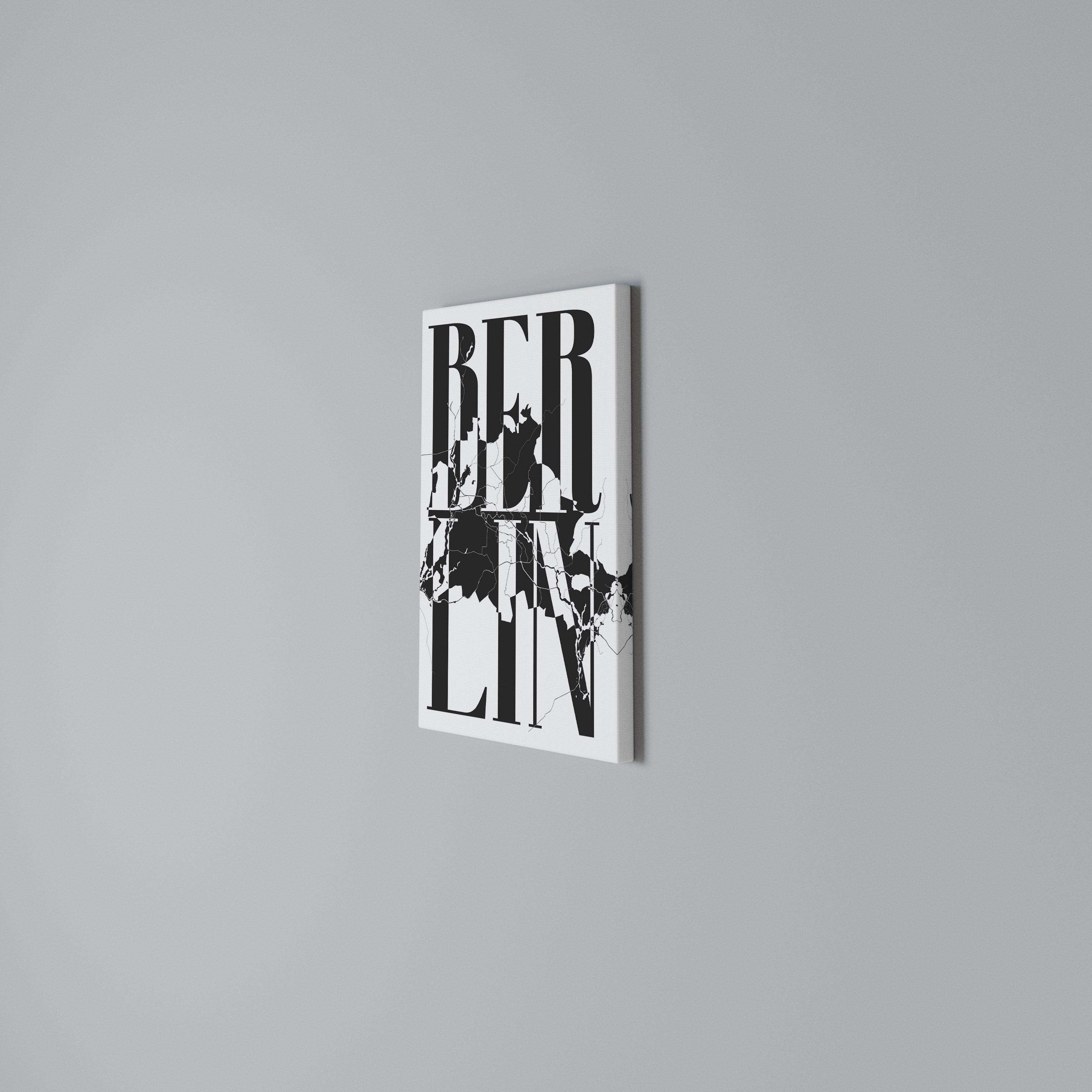 BOLD HORIZONS OF BERLIN Vertical Canvas Print