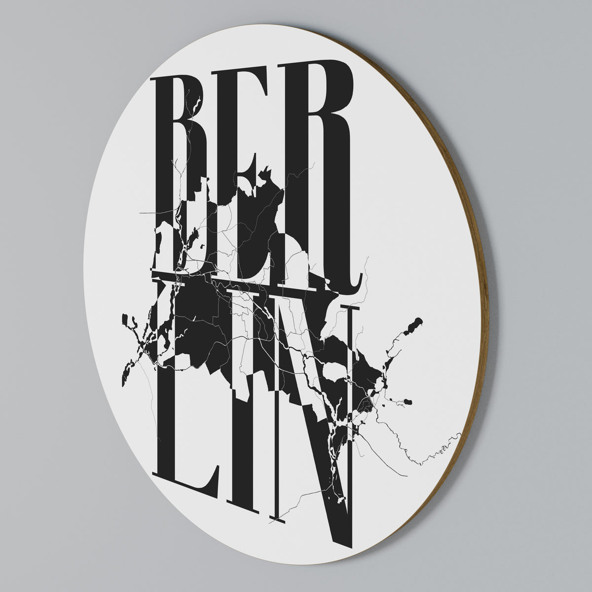 BOLD HORIZONS OF BERLIN Rundes Wandbild