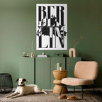 BOLD HORIZONS OF BERLIN Selbstklebendes Poster - Hochformat