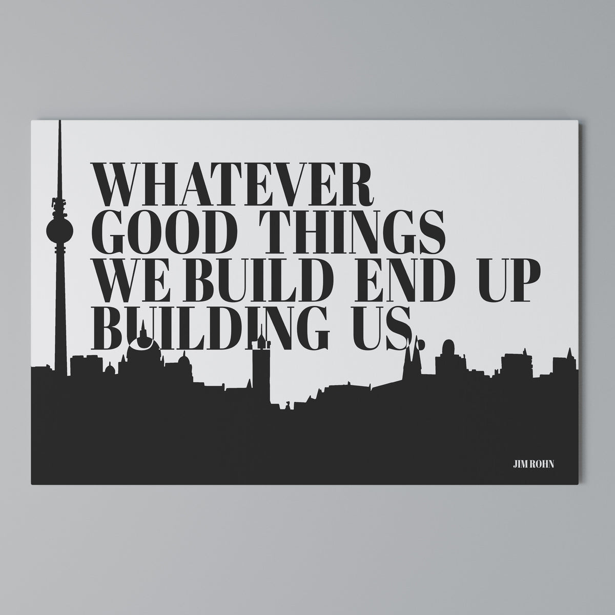 BUILDING OUR LEGACY Horizontal Canvas Print