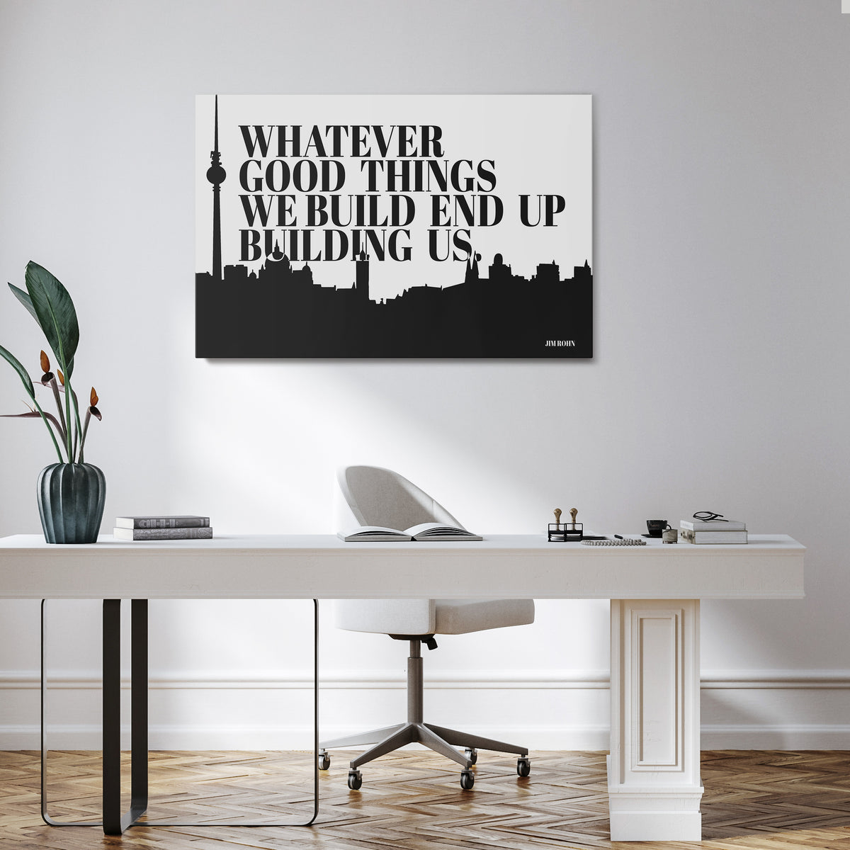 BUILDING OUR LEGACY Horizontal Canvas Print