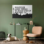 BUILDING OUR LEGACY Selbstklebendes Horizontal-Poster