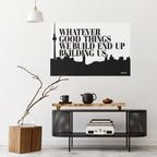 BUILDING OUR LEGACY Selbstklebendes Horizontal-Poster