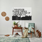 BUILDING OUR LEGACY Selbstklebendes Horizontal-Poster