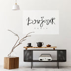 BONJOUR LOVE Selbstklebendes Horizontal-Poster