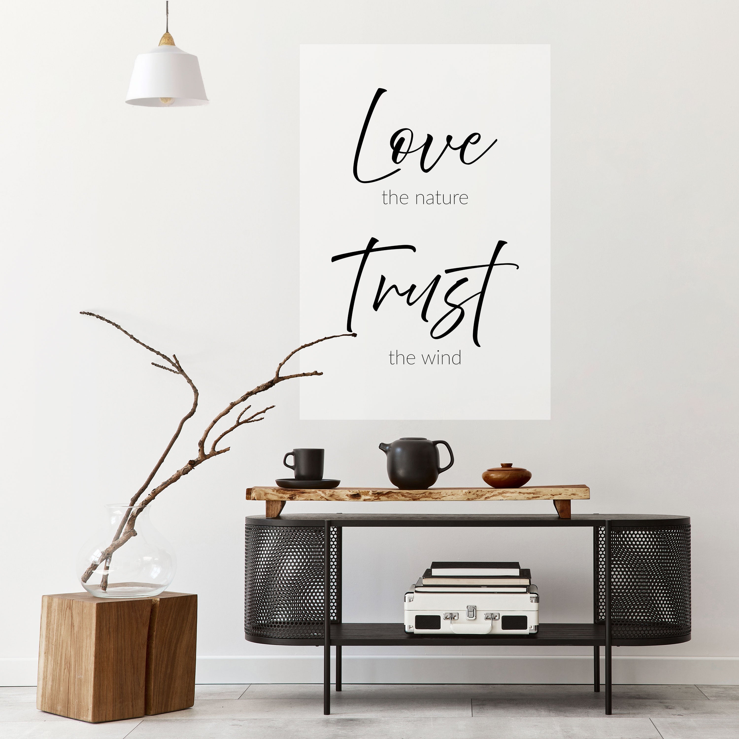 BREEZY BELIEFS Vertikales Poster zum Abziehen und Aufkleben