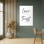 BREEZY BELIEFS Selbstklebendes Poster - Hochformat