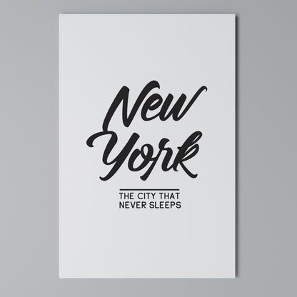 AWAKE IN NYC Vertical Canvas Print