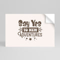 ADVENTURE AWAITS YOU Peel and Stick Horizontal Poster