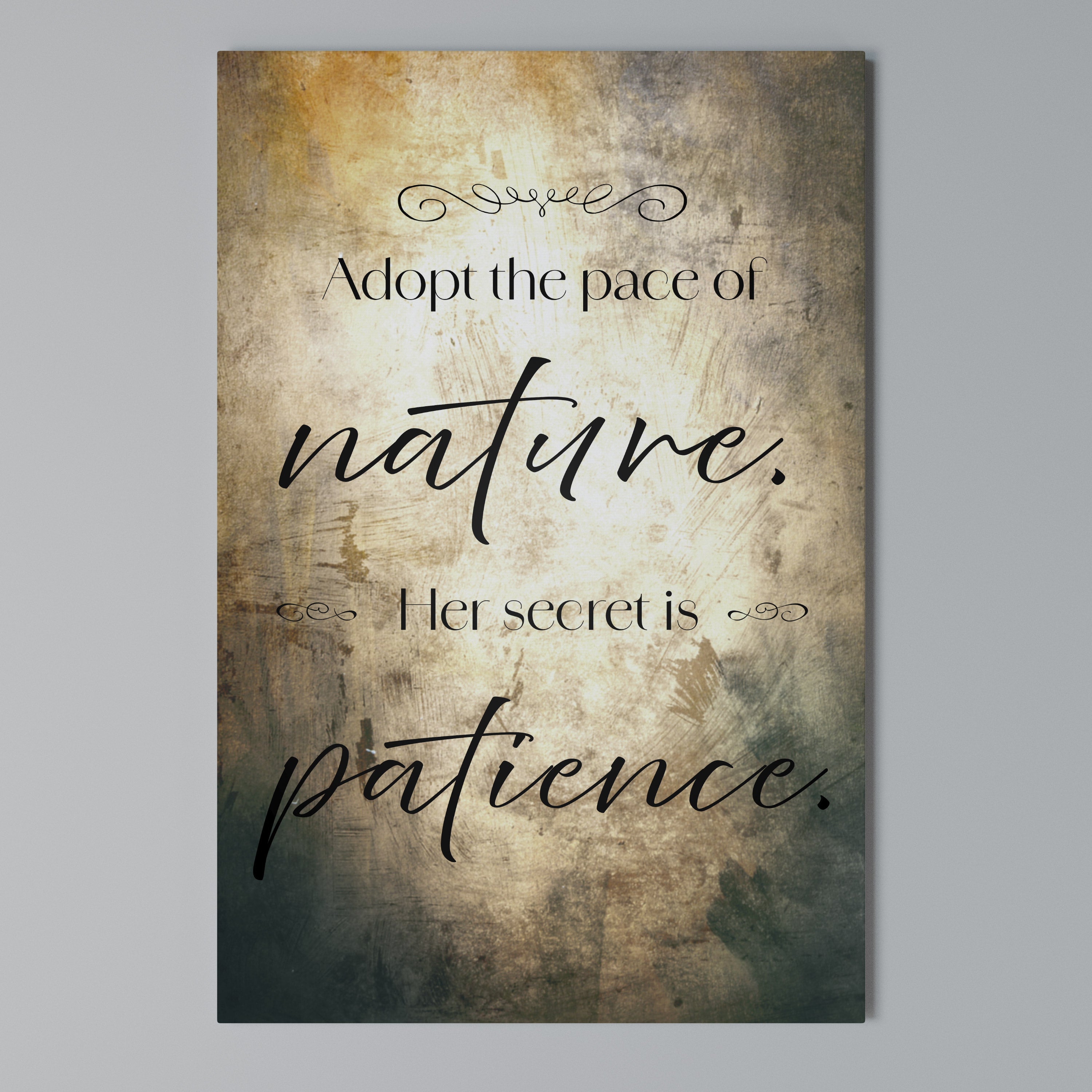 HARMONY WITH NATURE Vertical Canvas Print