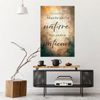 HARMONY WITH NATURE Selbstklebendes Poster - Hochformat