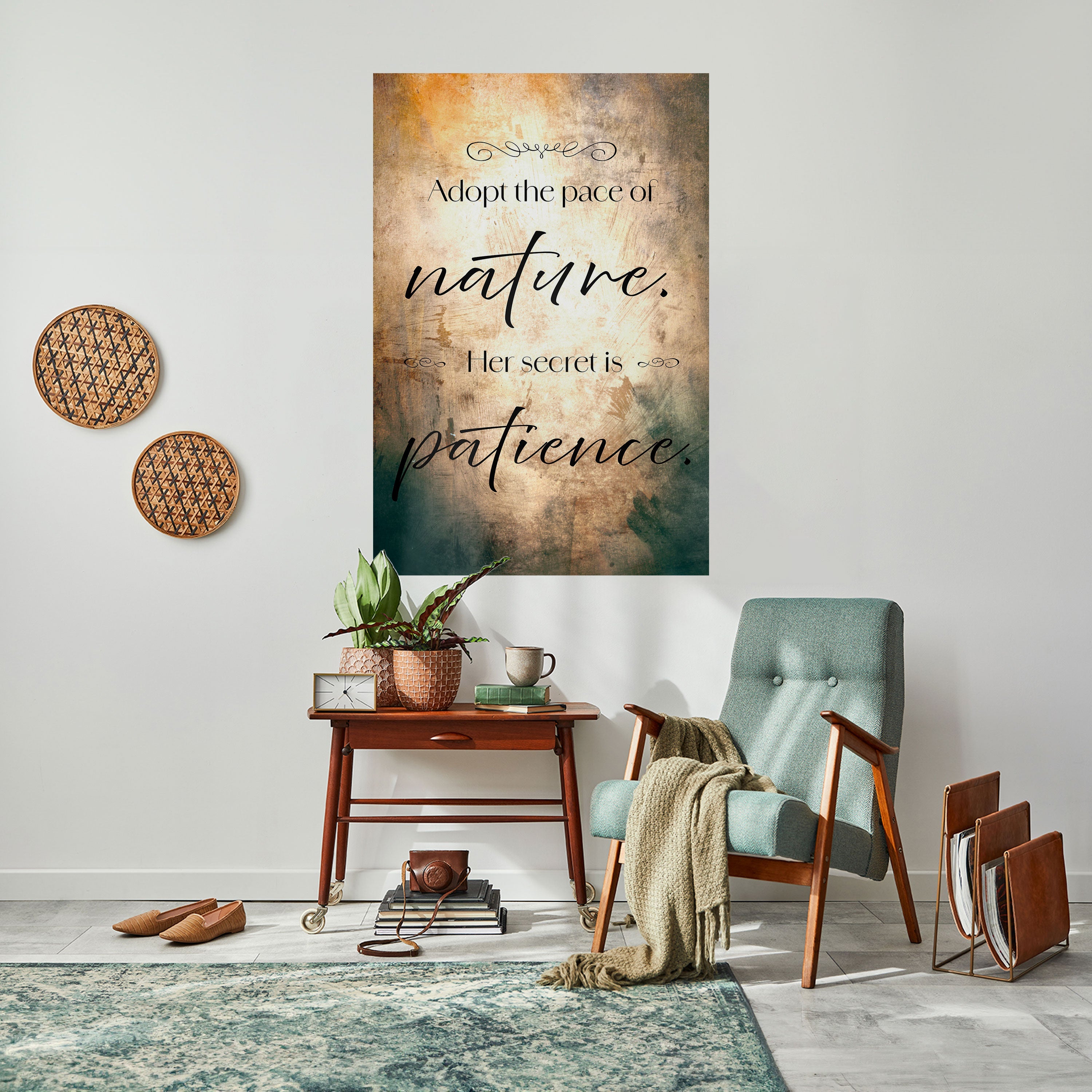 HARMONY WITH NATURE Vertikales Poster zum Abziehen und Aufkleben