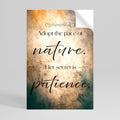 HARMONY WITH NATURE Selbstklebendes Poster - Hochformat