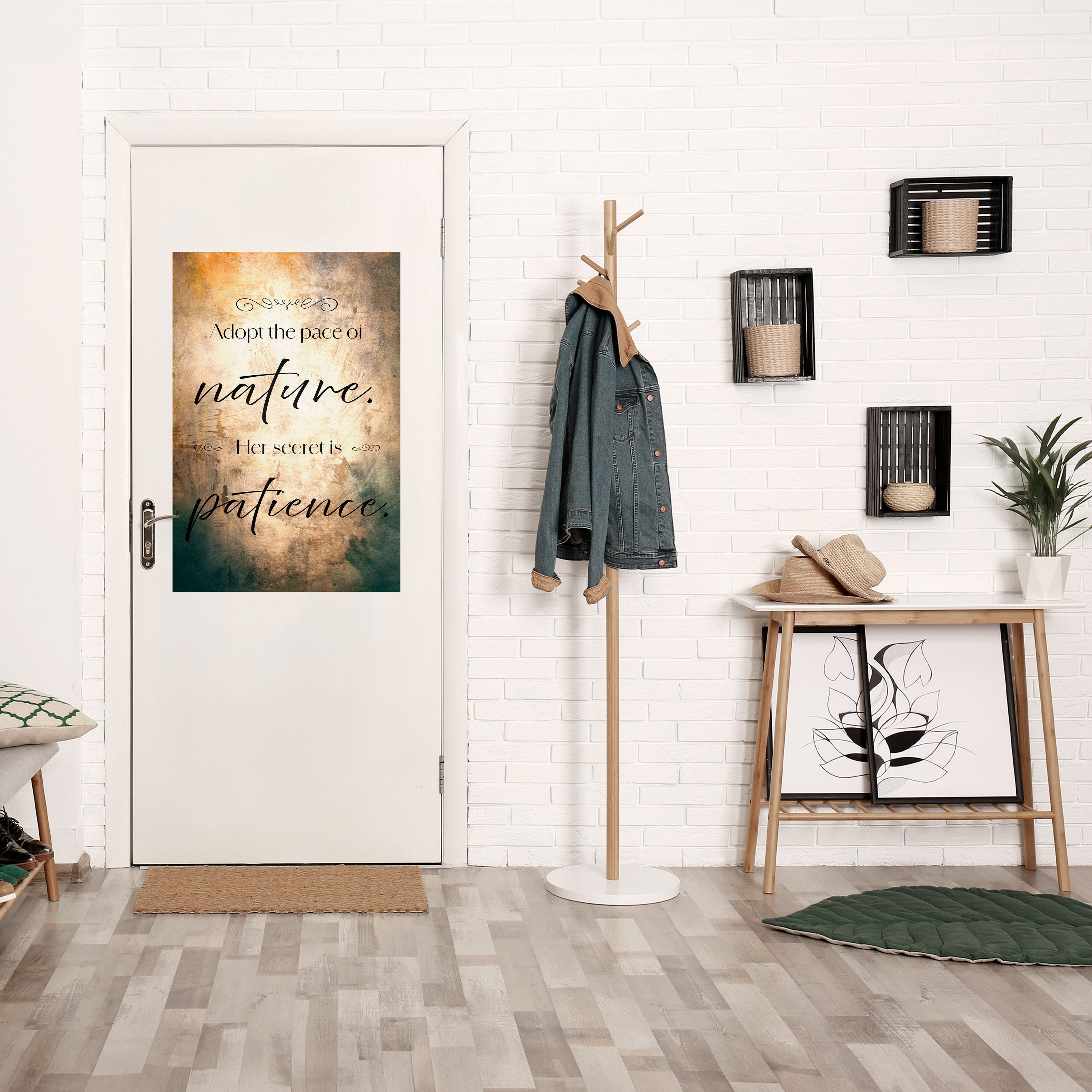 HARMONY WITH NATURE Vertikales Poster zum Abziehen und Aufkleben