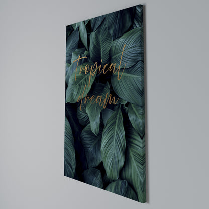 TROPICAL BLISS Vertical Canvas Print