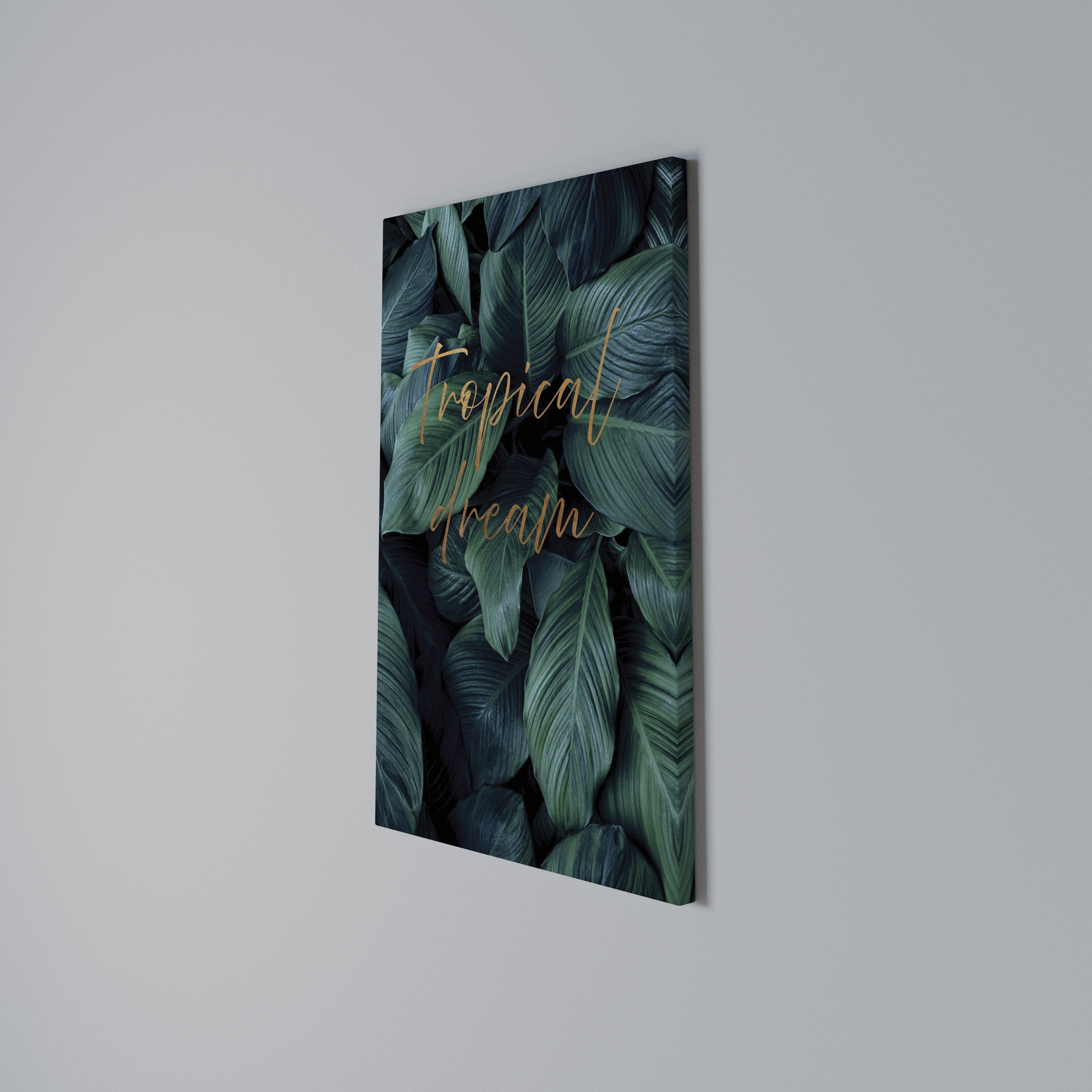 TROPICAL BLISS Vertical Canvas Print