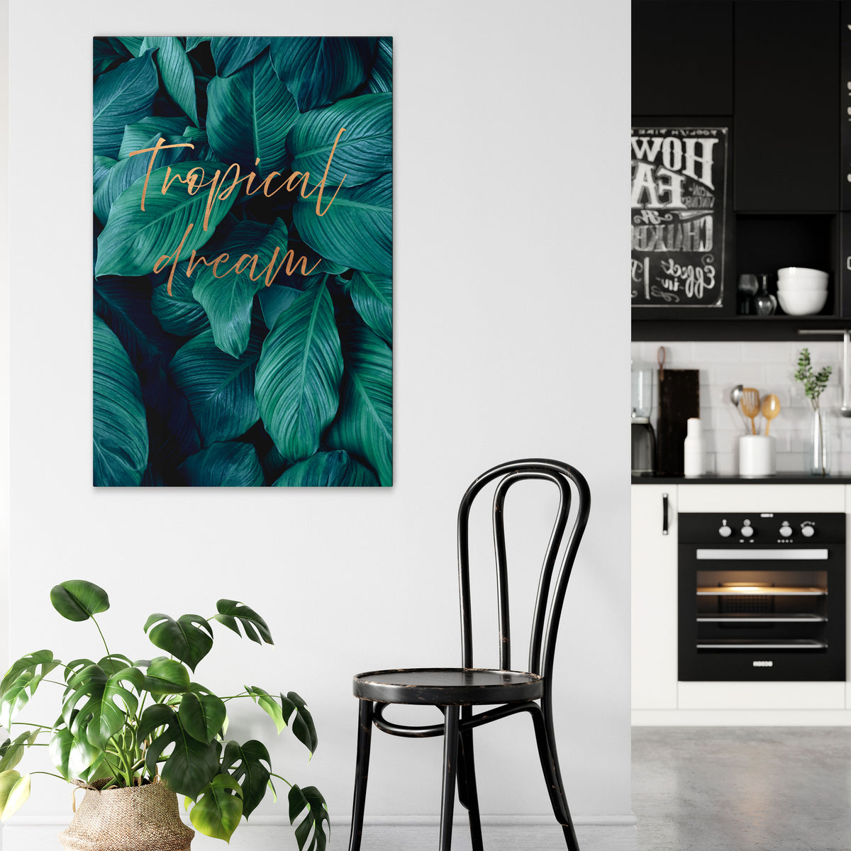 TROPICAL BLISS Vertical Canvas Print