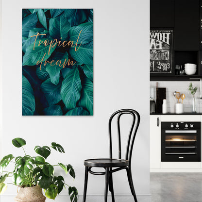 TROPICAL BLISS Vertical Canvas Print